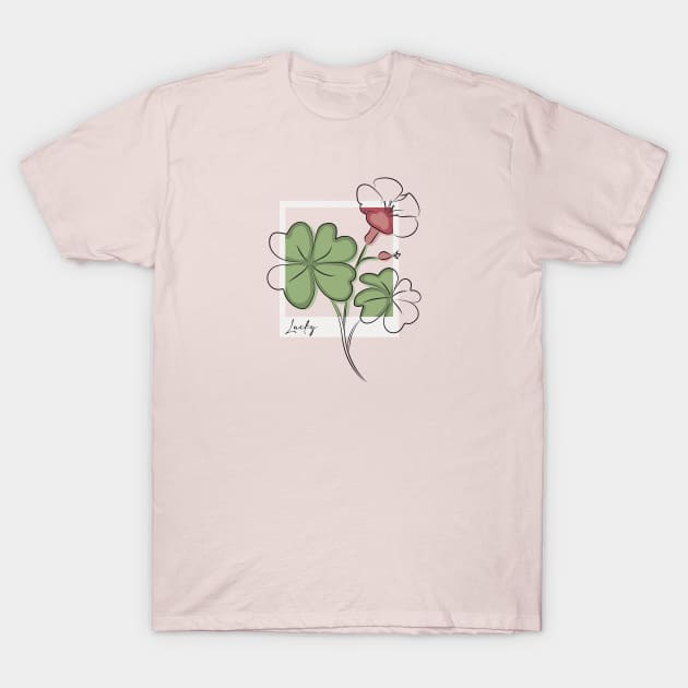 Lucky Clover T-Shirt by Maolliland